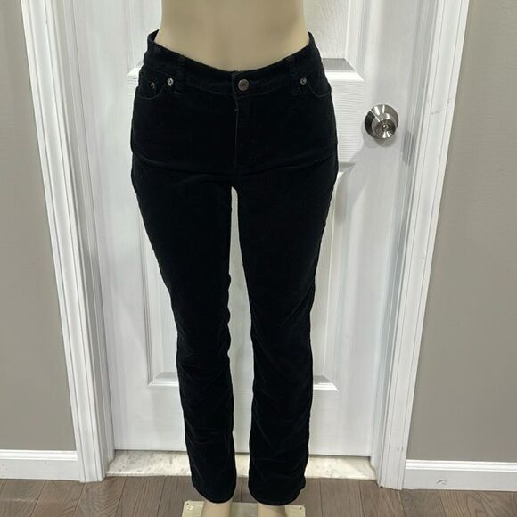 LAUREN RALPH LAUREN CORDUROY PREMIER STRAIGHT-LEG JEANS. - Picture 1 of 7